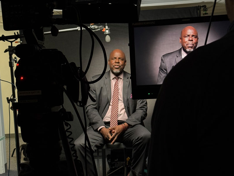 Photo from a Corporate Video shoot